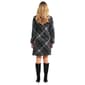 Womens Madison Leigh Long Sleeve Cowl Neck Plaid Dress - image 2