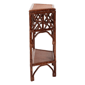 bali & pari Gaspar Marbled Tortoise Natural Rattan Console Table - image 3