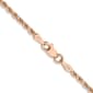 Unisex Gold Classics&#40;tm&#41; 2mm. Rose Gold Diamond Cut Rope Necklace - image 1
