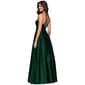 Juniors Blondie Nites Drape Neck Lamour Satin A-Line Dress - image 3