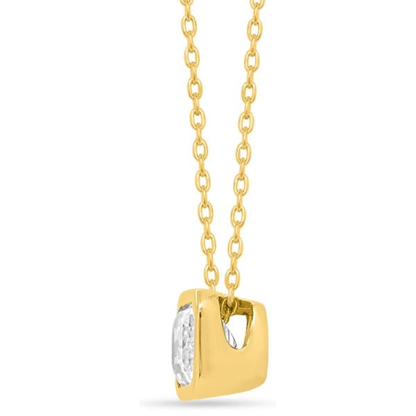 Nova Star® 1ctw. Emerald Lab Grown Diamond Solitaire Pendant