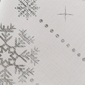 Threadmade Foil Wonderland Snowflake Holiday Fabric Tablecloth - image 3