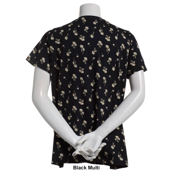 Womens Architect&#174; Short Sleeve Crew Neck Palm Tree Tee