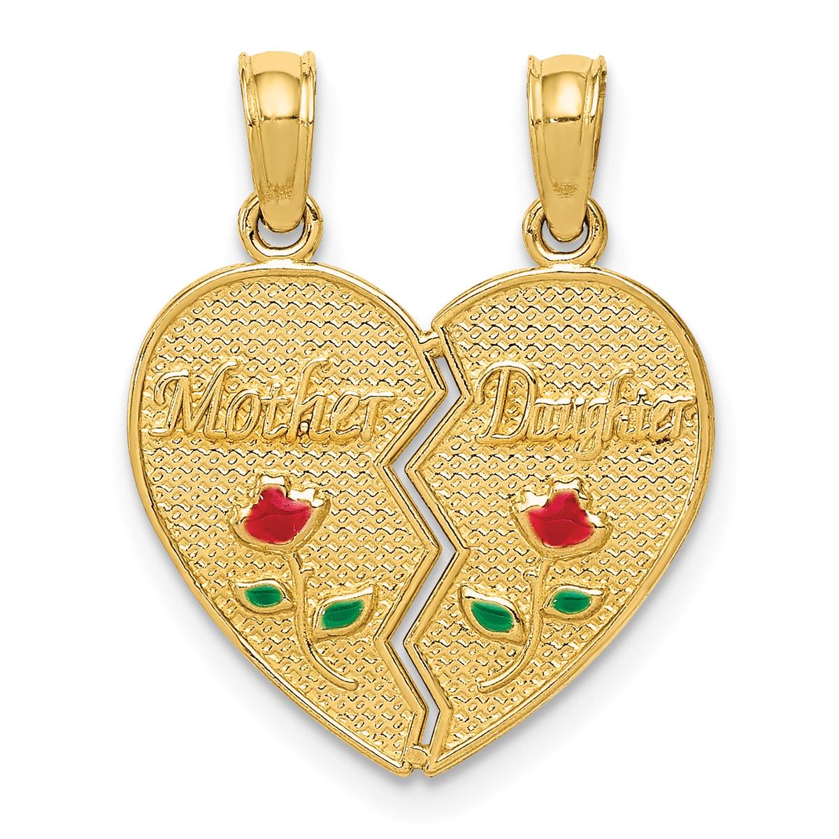Gold Classics™ 14kt. MOTHER DAUGHTER Break Apart Pendant