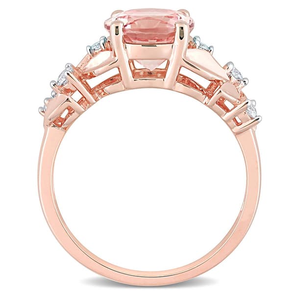 Gemstone Classics™ 10kt. Rose Gold 1/7ctw. Diamond Ring