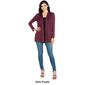 Womens 24/7 Comfort Apparel Open Front Hooded Cardigan - image 4