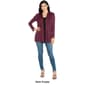 Womens 24/7 Comfort Apparel Open Front Hooded Cardigan - image 4
