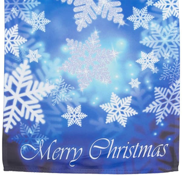 Northlight Seasonal Merry Christmas Snowflakes House Flag