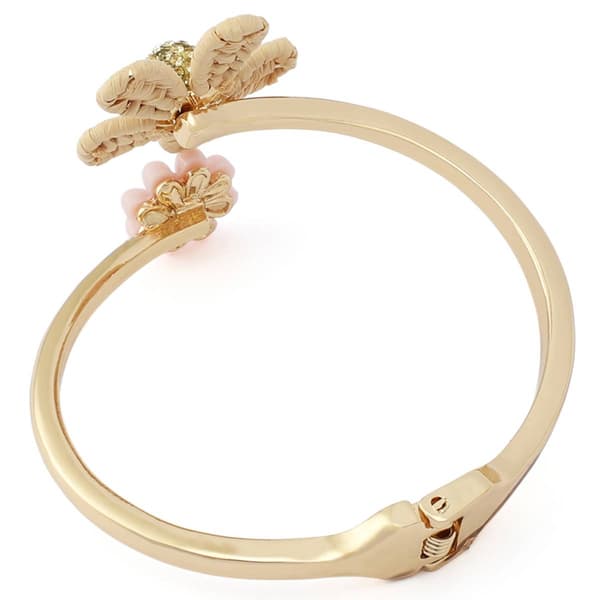Betsey Johnson Spring Chick Daisy Bangle Bracelet