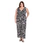 Plus Size R&M Richards Floral Tie Waist Jumpsuit - image 1