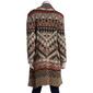 Plus Size Joseph A. Long Sleeve Tribal Fair Isle Coatigan - image 2