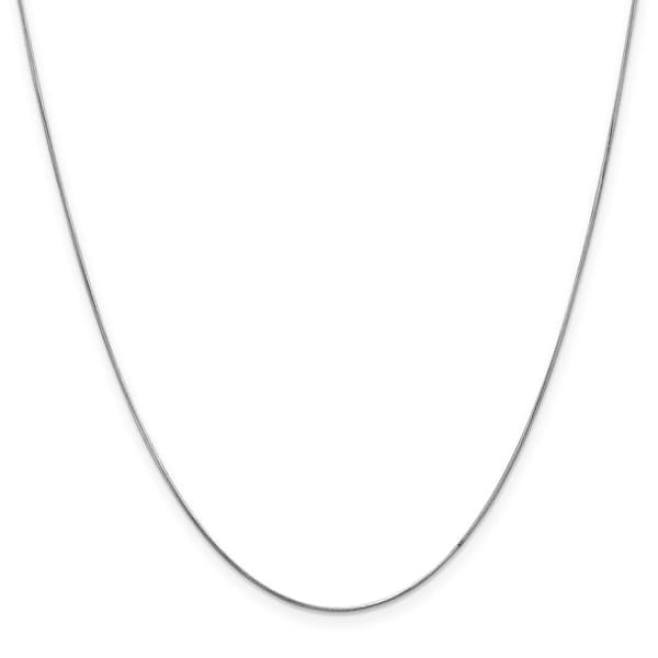 Gold Classics&#40;tm&#41; .60mm. 14kt. White Snake Chain Necklace - image 