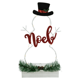 Northlight LED Lighted Snowman Silhouette Christmas Noel Sign