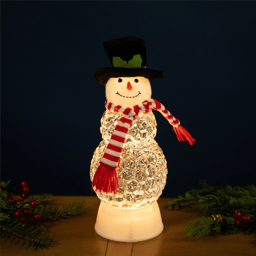 Northlight Musical & Snow Swirling Snowman Christmas Snow Globe