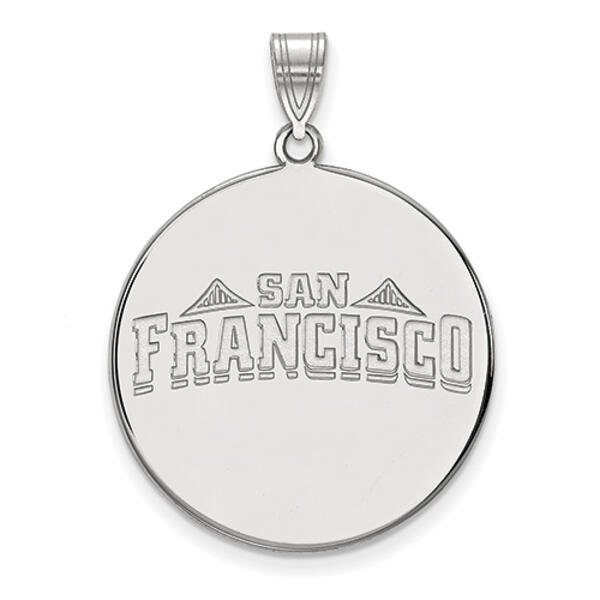 Unisex University of San Francisco XL Silver Pendant - image 