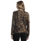 Petite Rafaella® Long Sleeve Split Neck Leopard Blouse - image 2