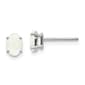 Gemstone Classics&#40;tm&#41; White Gold 6mm. Opal Stud Earrings - image 1