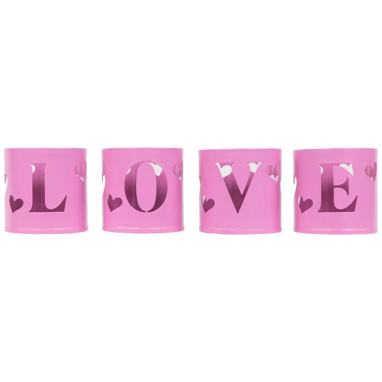 Northlight Seasonal Valentine''s Day Candle Holders - Set of 4