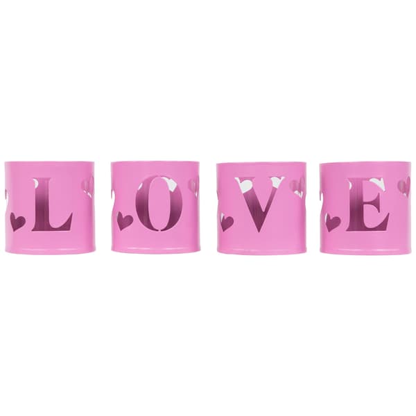 Northlight Seasonal Valentine''s Day Candle Holders - Set of 4