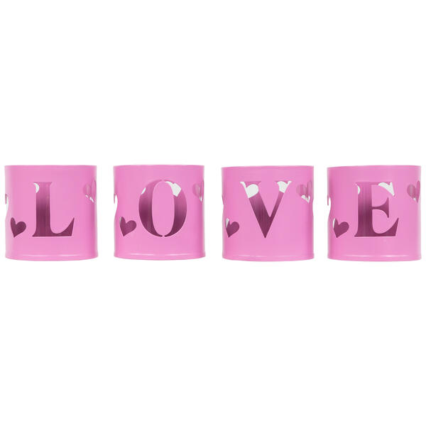 Northlight Seasonal Valentine''s Day Candle Holders - Set of 4 - image 