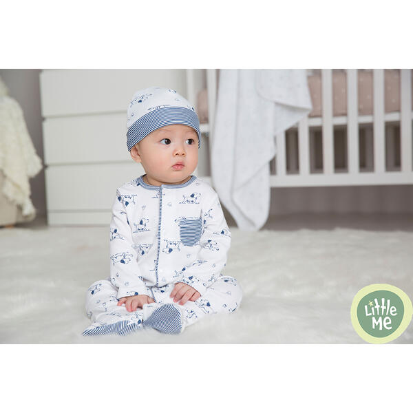 Baby Boy &#40;Preemie-9M&#41; Little Me Puppy Footie Pajamas - image 