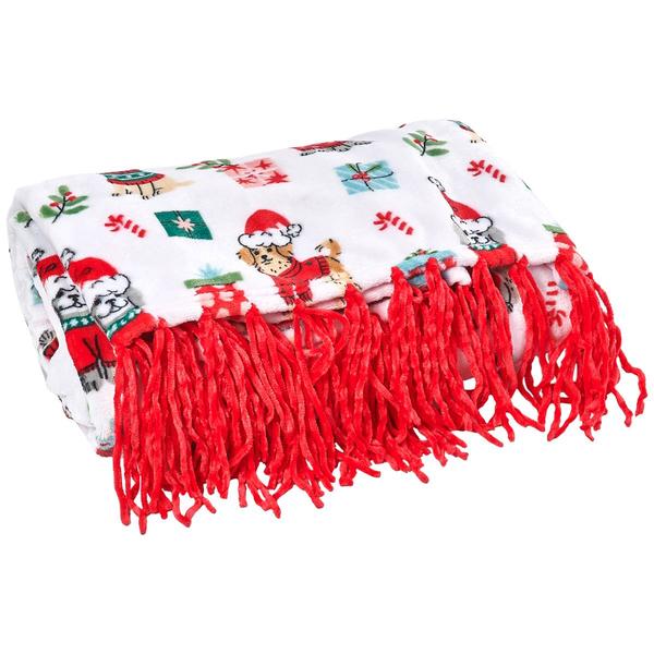 Mountain Ridge(R) Christmas Dogs & Gifts Throw - image 