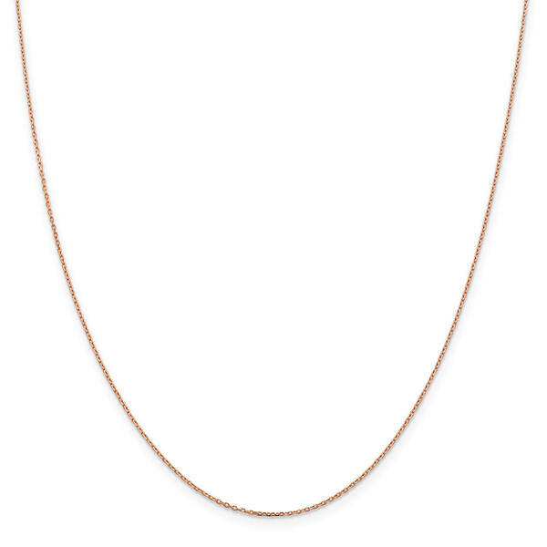 Gold Classics&#40;tm&#41; 1.0mm. Rose Gold Diamond Cut Cable Necklace - image 