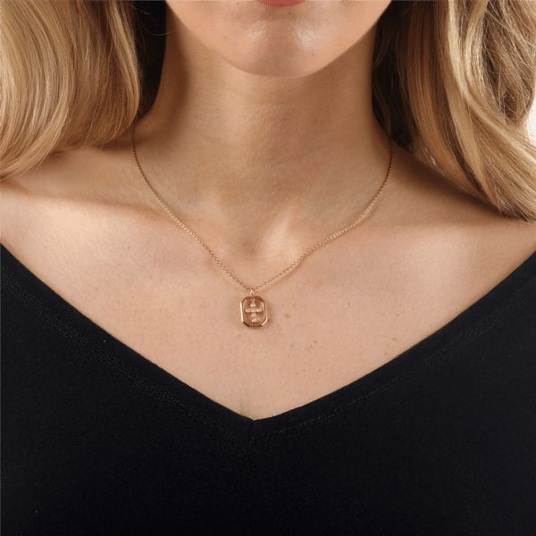 Brilliant Grown Lab-Grown Diamond Framed Cross Pendant Necklace