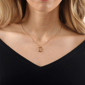 Brilliant Grown Lab-Grown Diamond Framed Cross Pendant Necklace - image 3