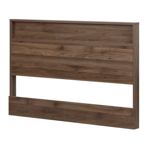 South Shore Tao Natural Walnut Full/Queen Headboard w/ Shelf