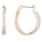 Nine West Gold-Tone Twisted Hoop Earrings - image 1