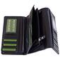 Womens Roots 73 Leather Checkbook Clutch Wallet - image 3