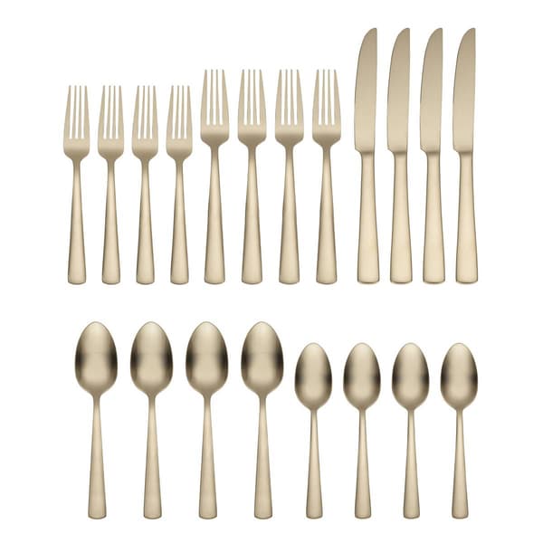 Oneida Aptitude Champagne Satin 20pc. Flatware Set