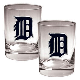 MLB Detroit Tigers 2pc. Rocks Glass Set