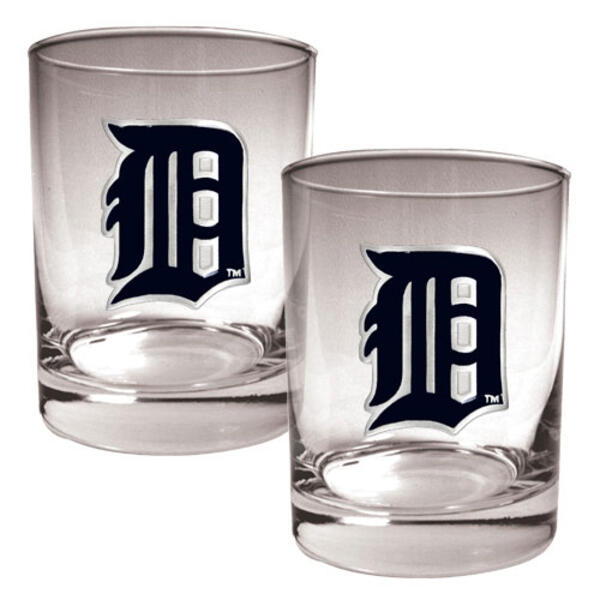 MLB Detroit Tigers 2pc. Rocks Glass Set - image 