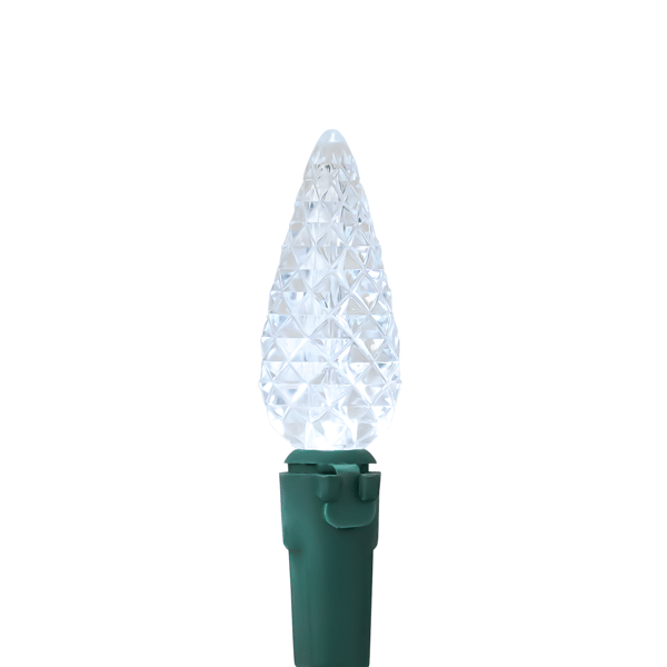 Northlight 66.25ft. Pure White LED Faceted C6 Christmas Lights