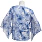 Womens Sara Michelle 3/4 Sleeve Floral Keyhole Neck Blouse - image 2