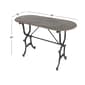 9th & Pike® Black Grey Farmhouse Metal Console Table - image 5