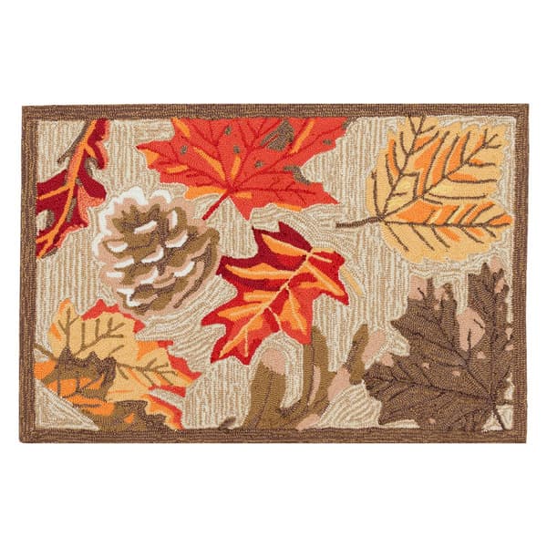 Liora Manne Ravella Falling Leaves Rectangular Accent Rug