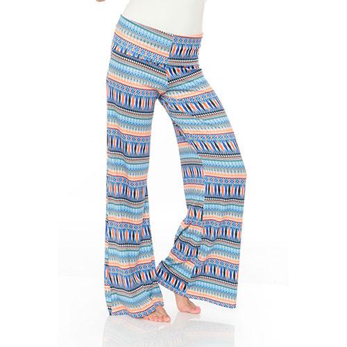 Womens White Mark Pink Printed Palazzo Pants
