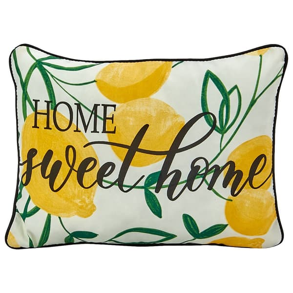 Jordan Manufacturing Lemons Home Sweet Home Lumbar Pillow - image 
