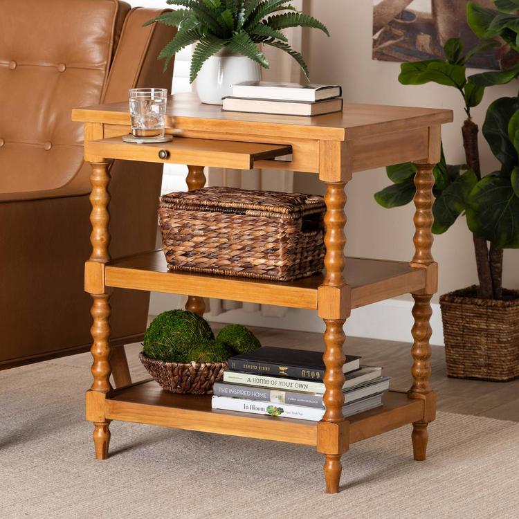 Baxton Studio Imogene Retro-Modern Wood End Table