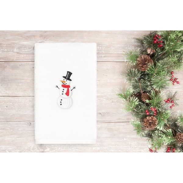 Linum Home Textiles Snowman Hand Towel - image 