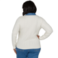 Plus Size Ruby Rd. Game of Luxe Long Sleeve Cable Knit Sweater - image 2