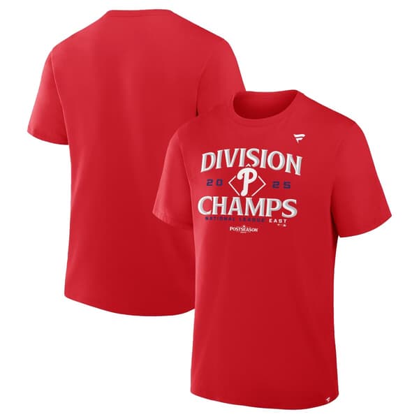 Mens Fanatics Phillies Division Champs Short Sleeve Tee