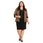 Plus Size R&M Richards Metallic Jaquard Jacket Dress - image 1