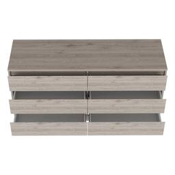 FM FURNITURE Seul 6 Drawer Double Dresser