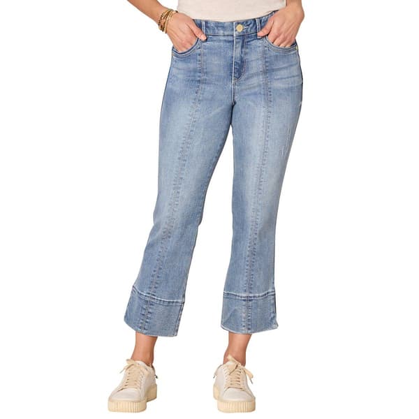 Womens Democracy Absolution&#40;R&#41; Kick Flare Center Seam Slit Jeans - image 