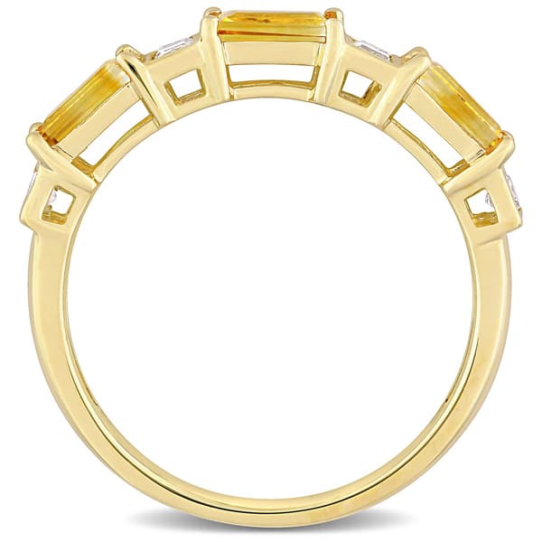 Gemstone Classics&#8482; 10kt. Yellow Gold & White Topaz Stackable Ring
