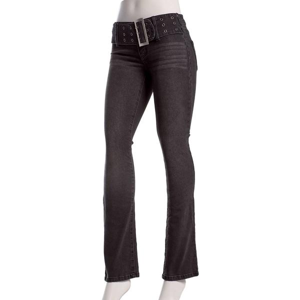 Juniors Madden Girl Self Belted Bootcut Jeans - image 